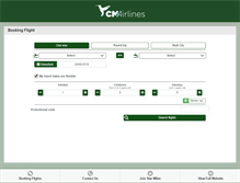 Tablet Screenshot of cmairlines.com